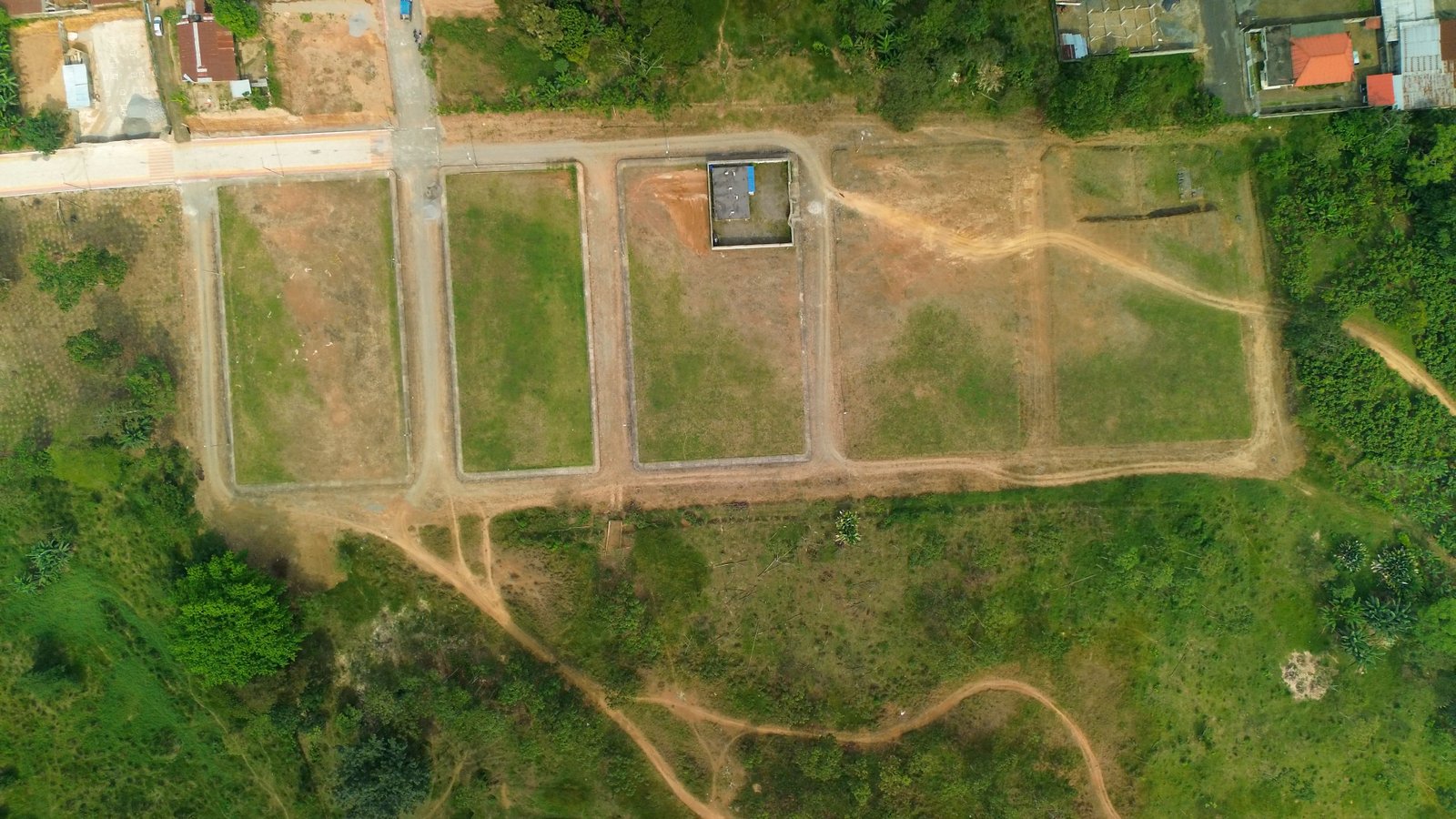 Vista aérea de la urbanización