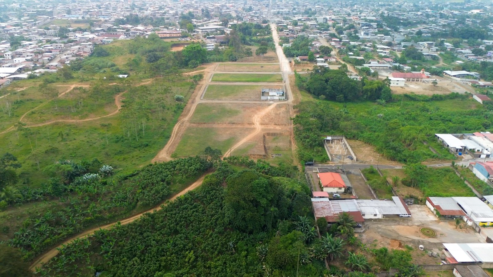 Áreas verdes del conjunto residencial